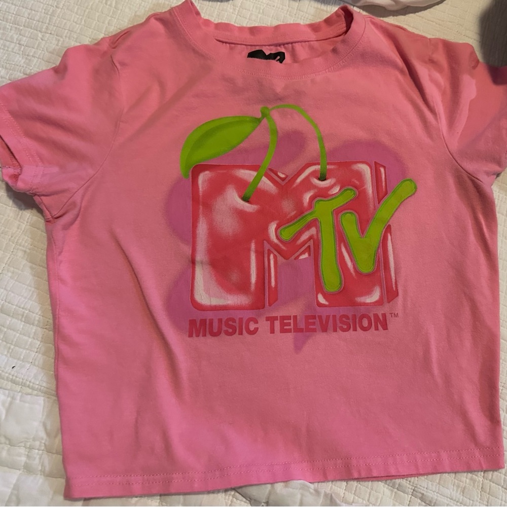 Pink MTV Graphic T-Shirt